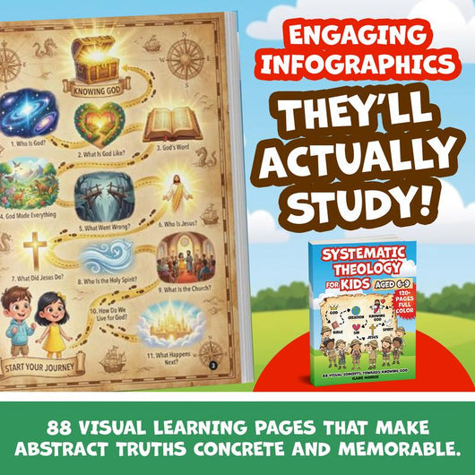 Systematic Theology for Kids Ages 6-9: 88 Visual Lessons with Bible Verses and Reflection Questions