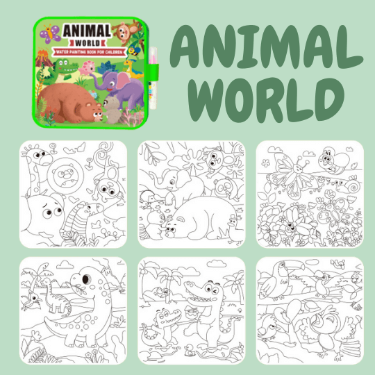 MagicInk™ Mess-Free Coloring Book + Magic Marker