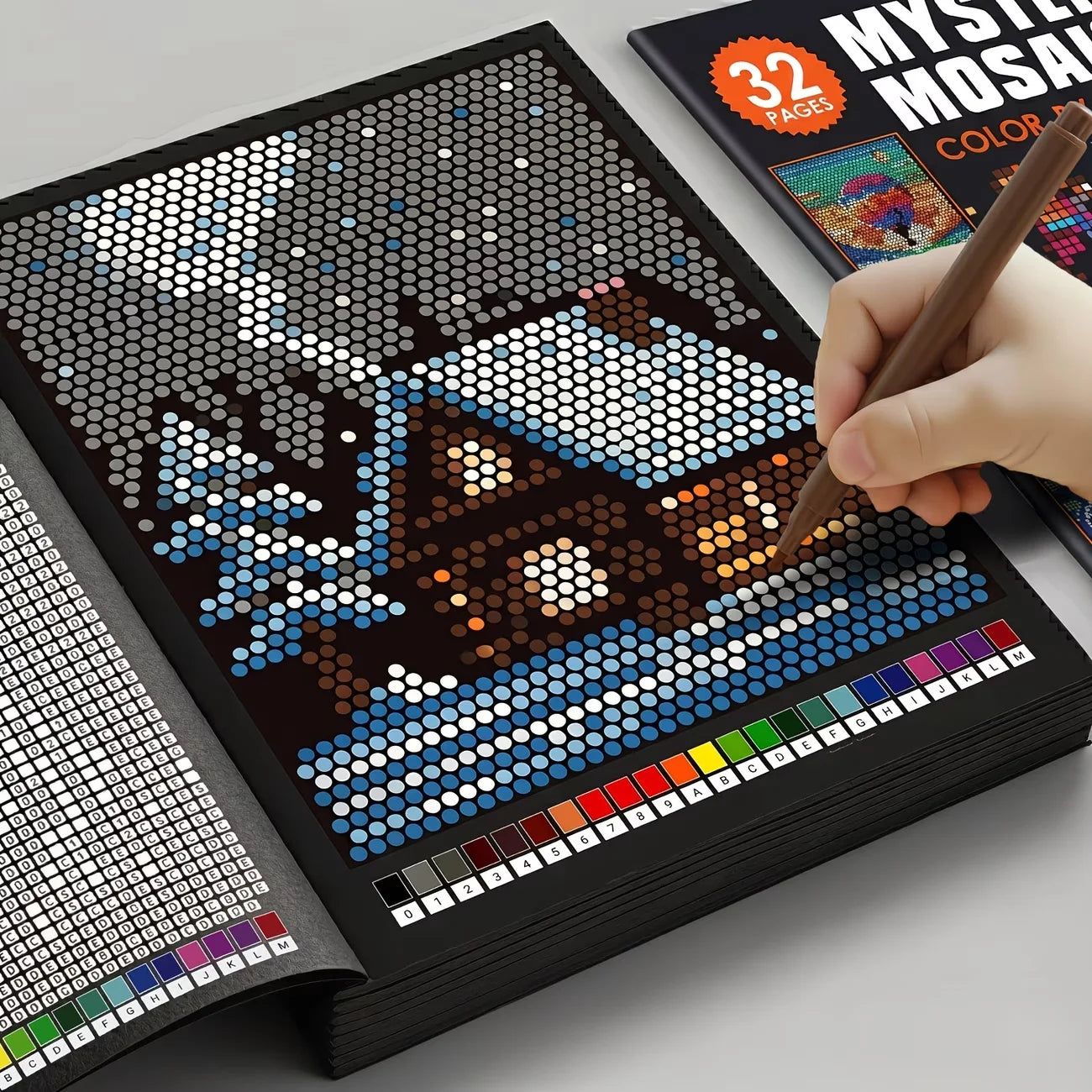 Mystery Mosaics Color by Number Coloring Book