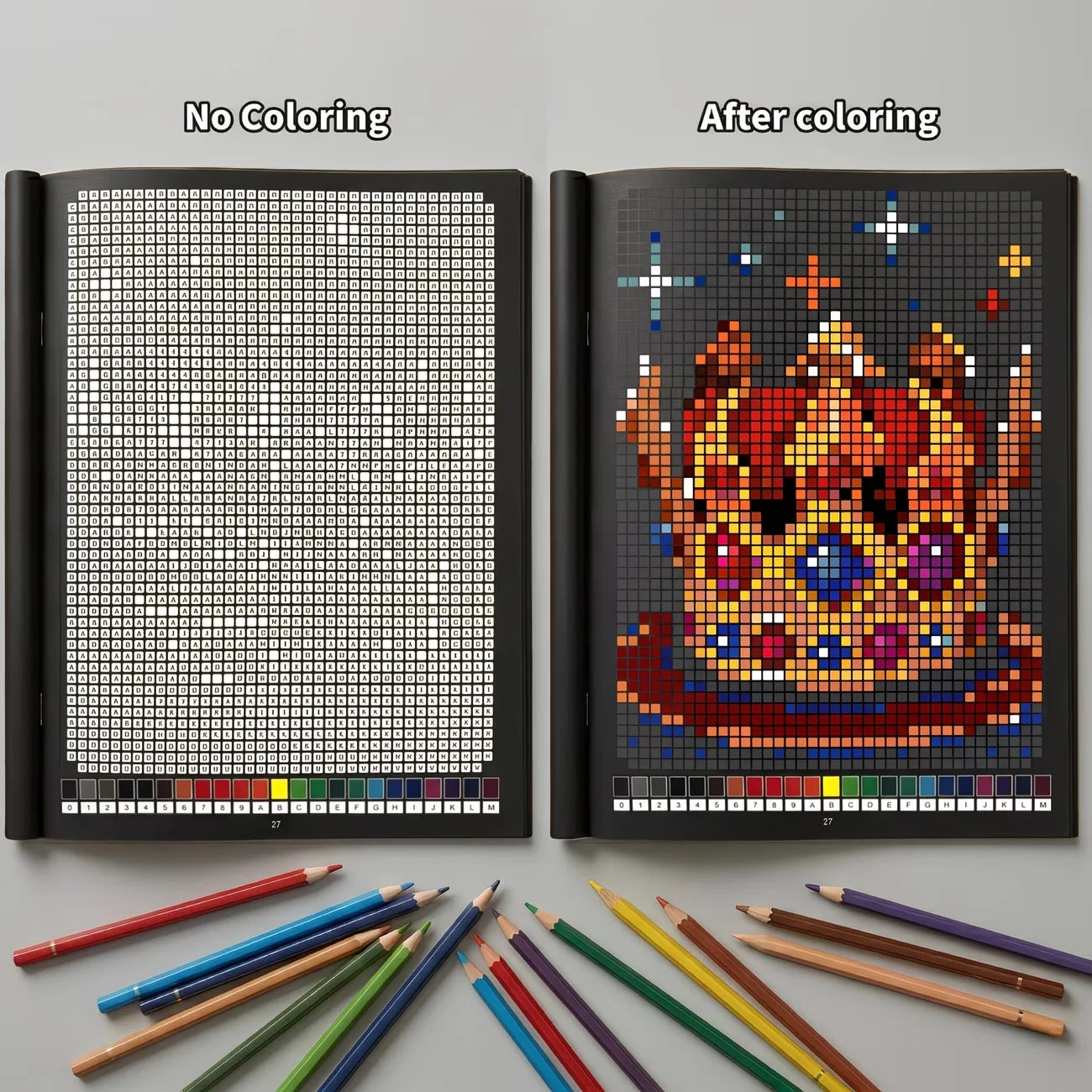 Mystery Mosaics Color by Number Coloring Book