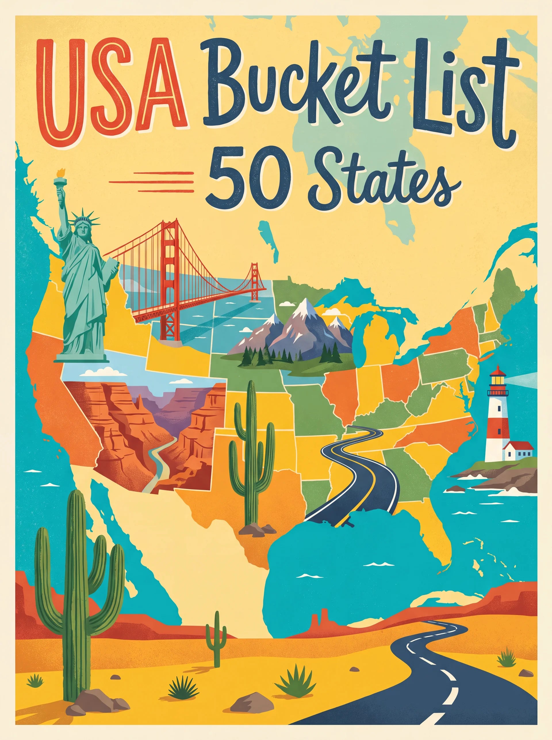 USA Bucket List 50 States