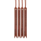 4-Pack Leather Bible Verse Bookmarks